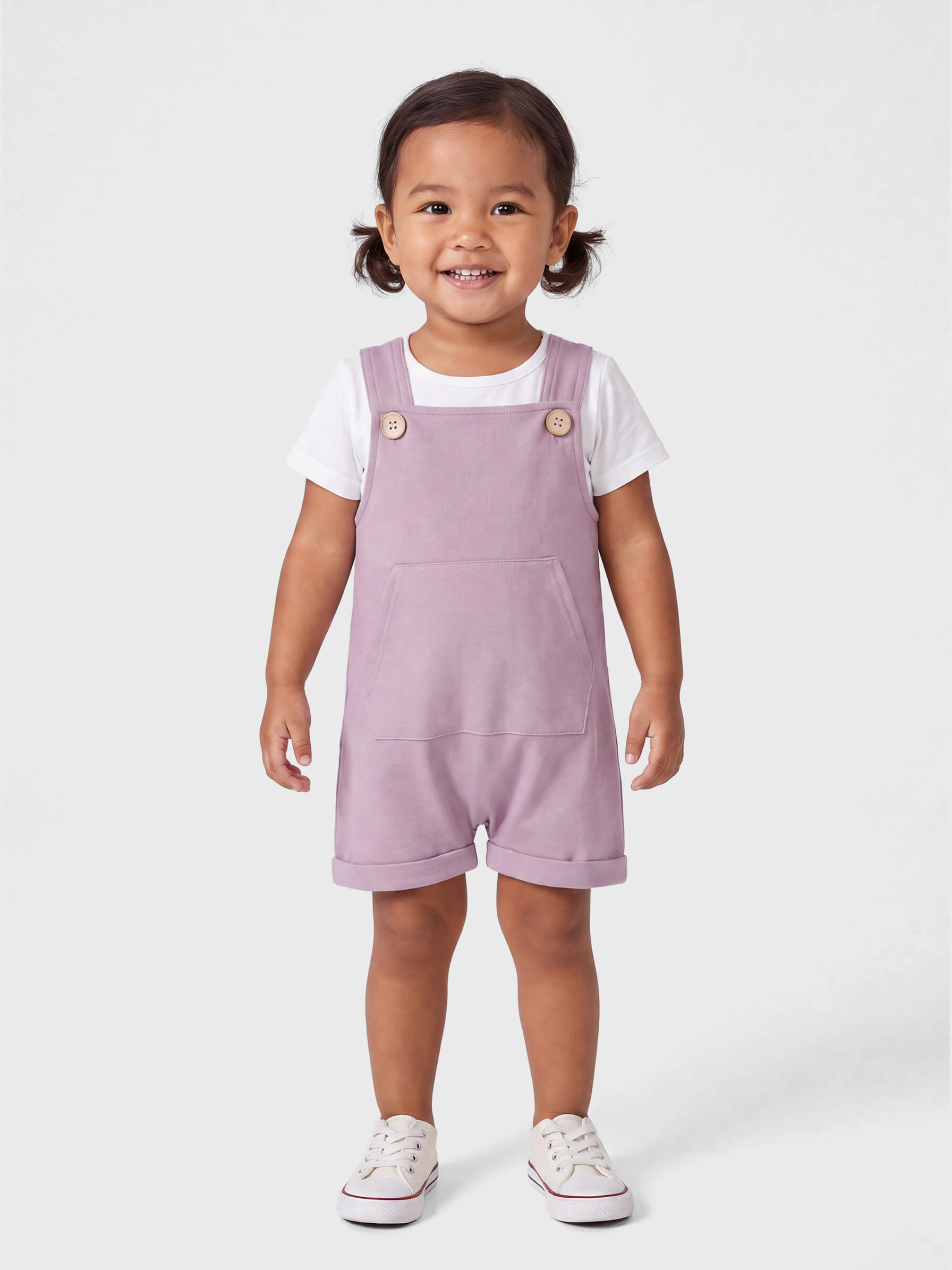 Cooper French Terry Kangaroo-Pocket Short Jumpsuit