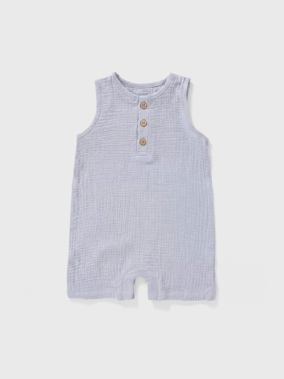 Willow Organic Muslin Henley Tank Romper