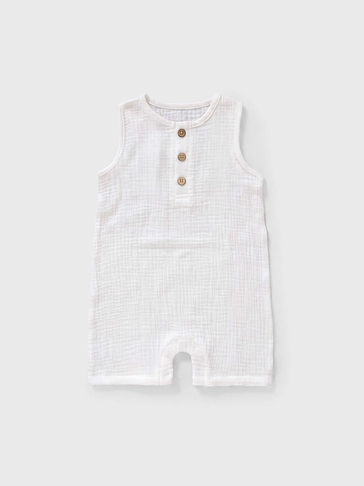 Willow Organic Muslin Henley Tank Romper